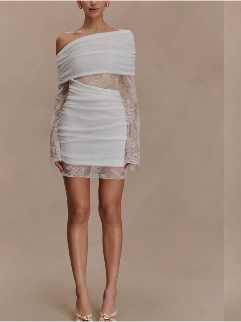 Meshki Luxie Lace Knit Mini Dress